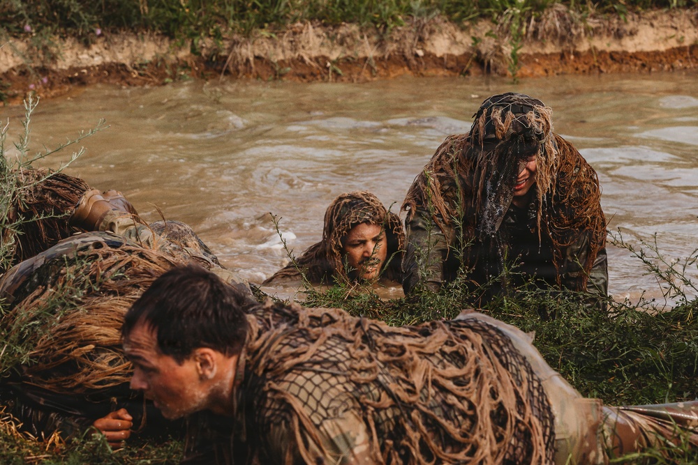 1-112th Infantry Recon squads conduct ‘ghillie wash’ training event