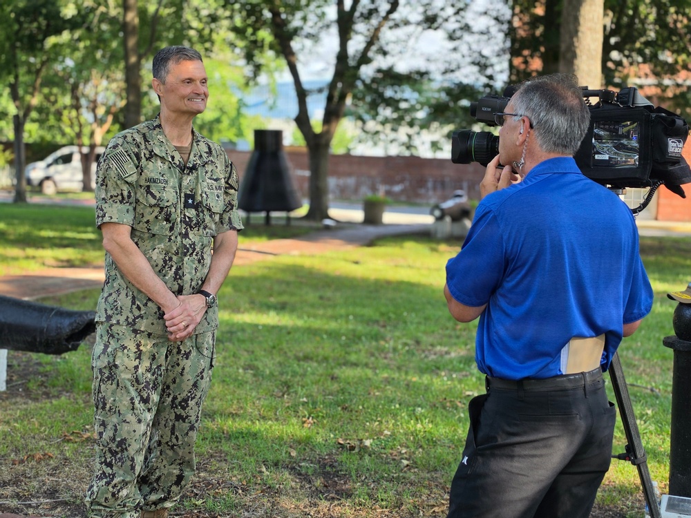 Rear Adm. Hakimzadeh Speaks with Wavy 10 Regarding America's Birthday and Norfolk Naval Shipyard