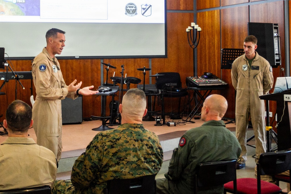 3rd MAW CG Recognizes VMFA-214 Marines aboard RAAF Base Tindal