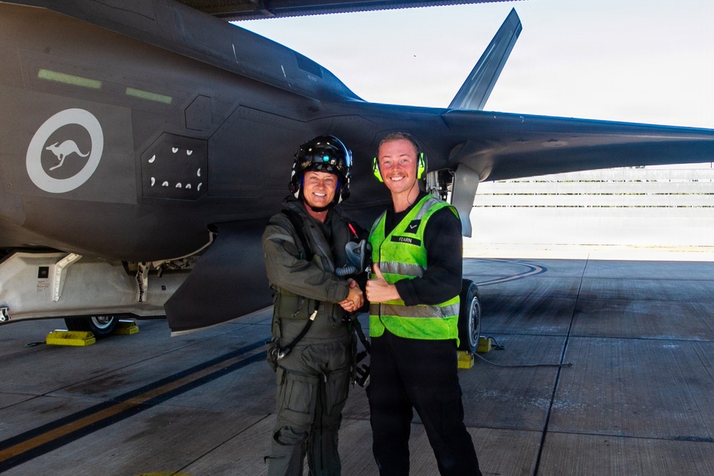 3rd MAW CG flies RAAF F-35A for Air Warfare Instructor Course