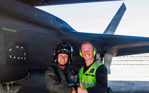 3rd MAW CG flies RAAF F-35A for Air Warfare Instructor Course