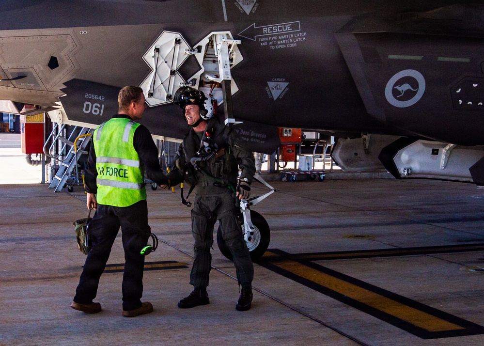 3rd MAW CG flies RAAF F-35A for Air Warfare Instructor Course