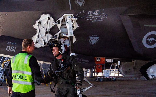 3rd MAW CG flies RAAF F-35A for Air Warfare Instructor Course