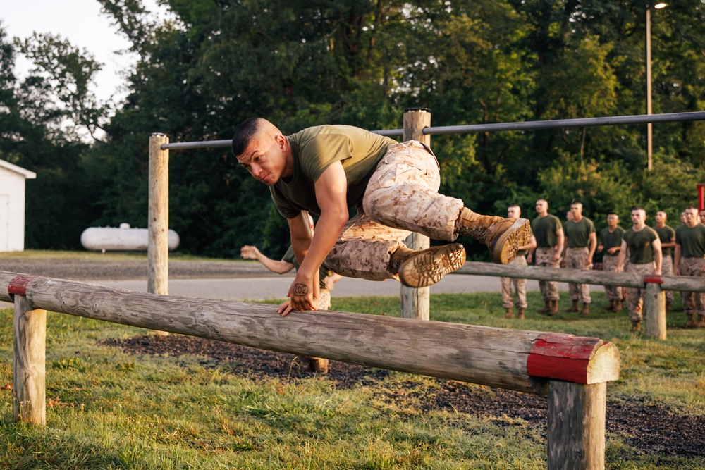 Alpha Company conducts O Course