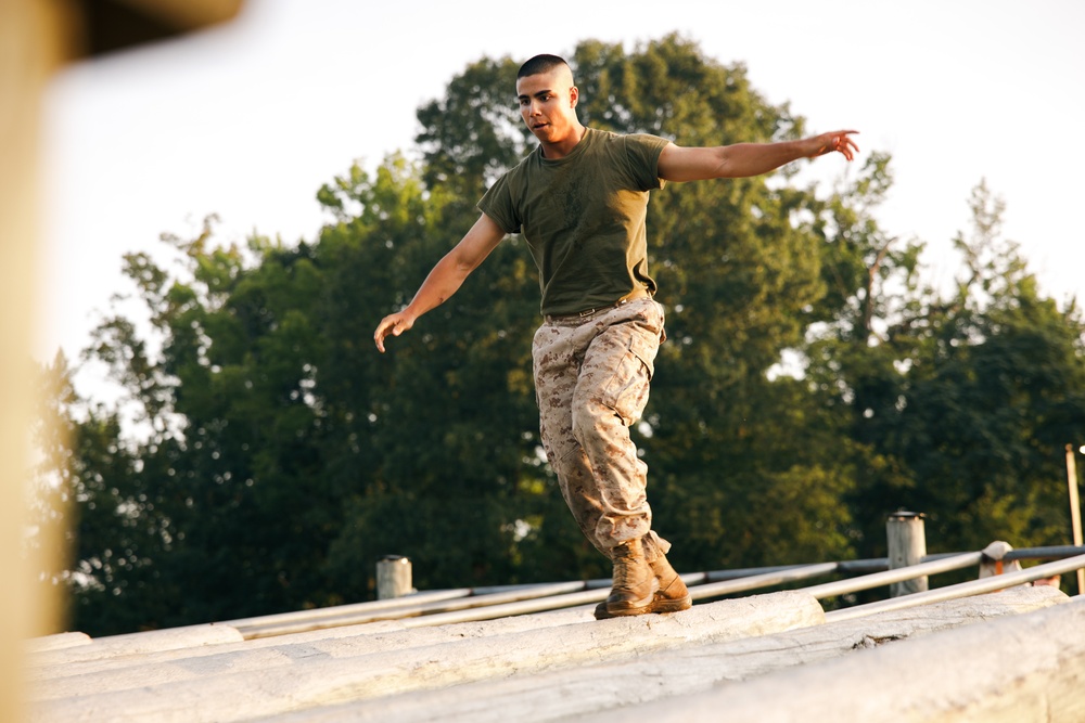 Alpha Company conducts O Course
