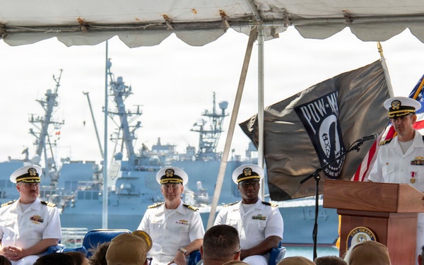 USS Omaha (LCS 12) Holds Change of Command Ceremony