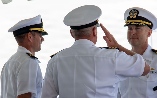 USS Omaha (LCS 12) Holds Change of Command Ceremony