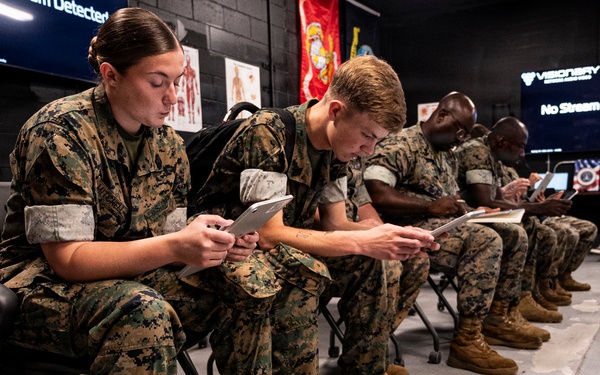 OPMED hosts TBI Field Assessment end-user touchpoint with Navy corpsmen, medical officers at Camp Lejeune