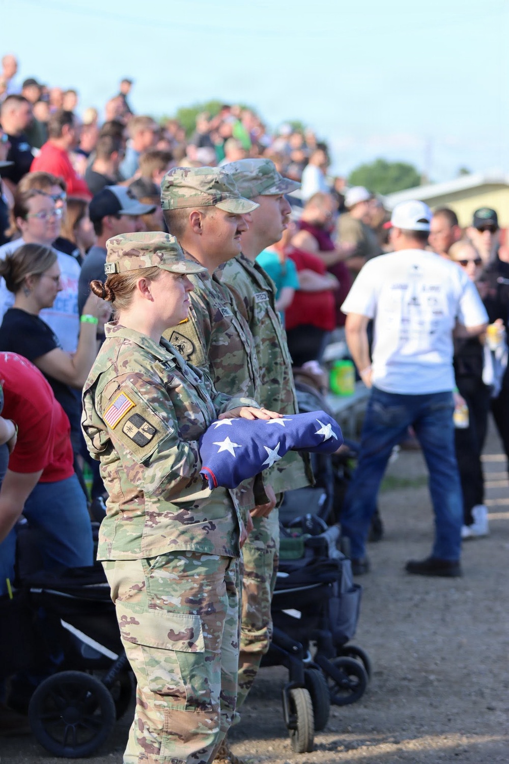 Fort McCoy leaders join Tomah Tractor Pull's Salute to the Military, strengthen community partnership