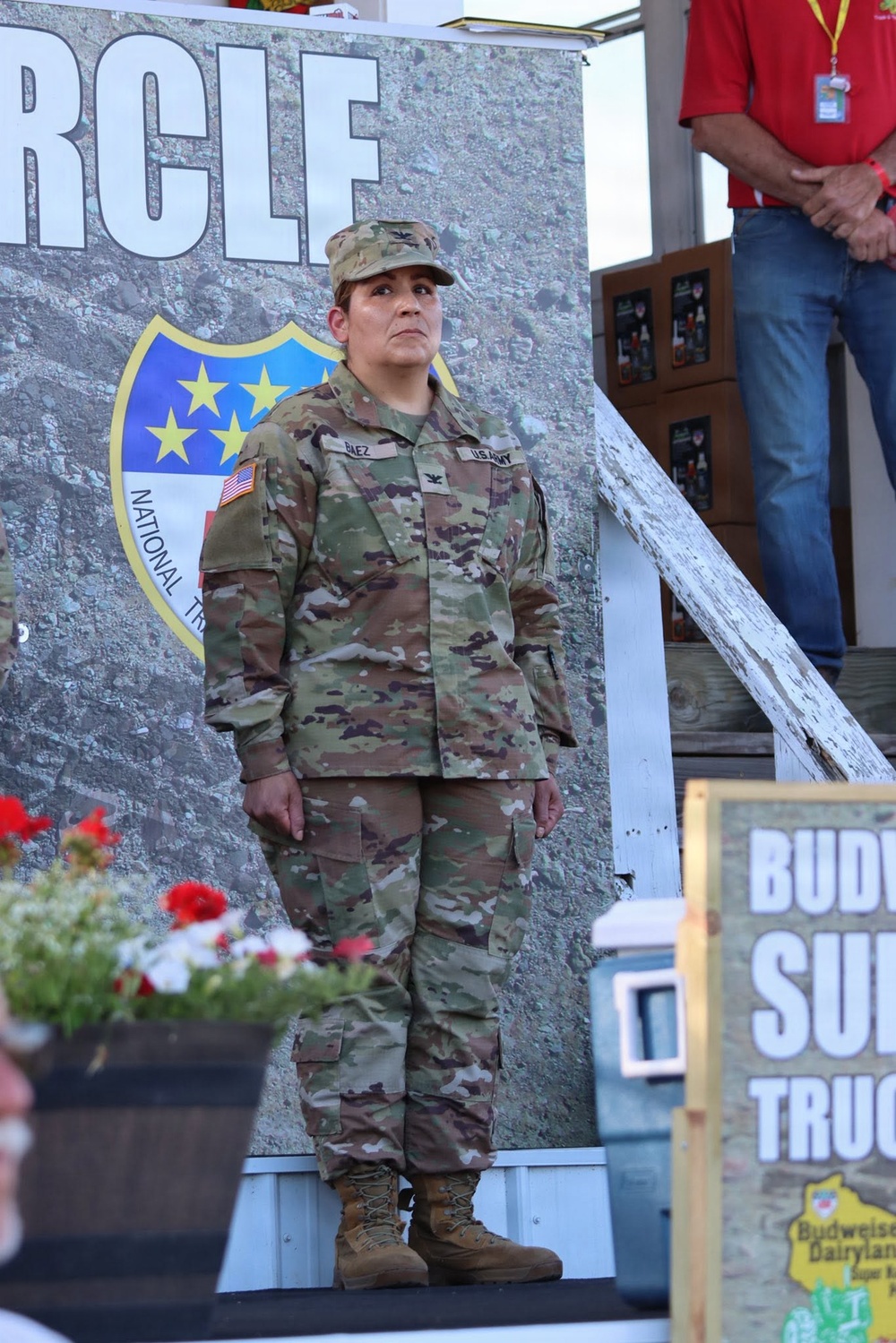 Fort McCoy leaders join Tomah Tractor Pull's Salute to the Military, strengthen community partnership