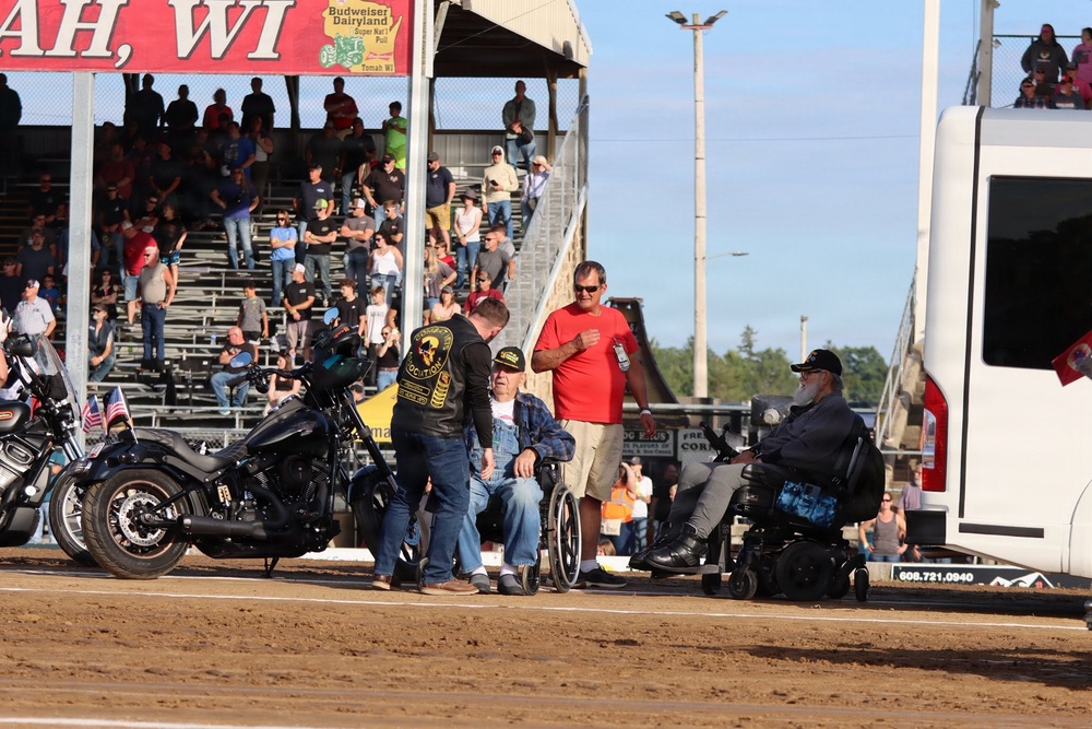 Fort McCoy leaders join Tomah Tractor Pull's Salute to the Military, strengthen community partnership