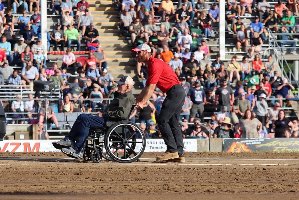 Fort McCoy leaders join Tomah Tractor Pull's Salute to the Military, strengthen community partnership