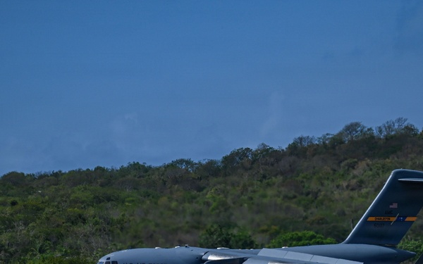 Joint Base Charleston C-17 lands in Puerto Rico in support of Venezuela