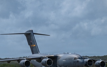 Joint Base Charleston C-17 lands in Puerto Rico in support of Venezuela
