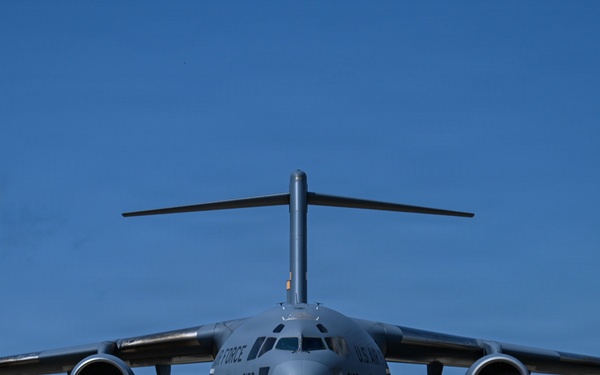 Joint Base Charleston C-17 lands in Puerto Rico in support of Venezuela