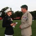 The Commandant, Gen. Eric M. Smith hosts First Sea Lord Commandant General Sir Gwyn Jenkins at a Sunset Parade