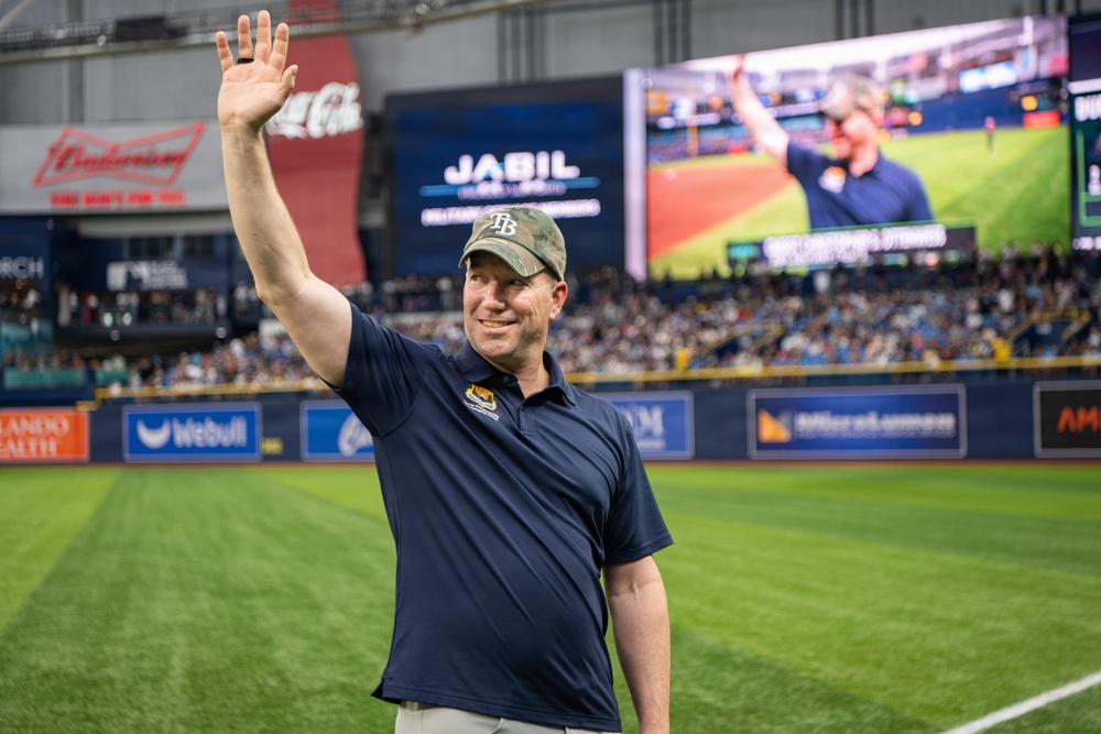 MacDill leaders recognized during Tampa Bay Rays America 250 celebration