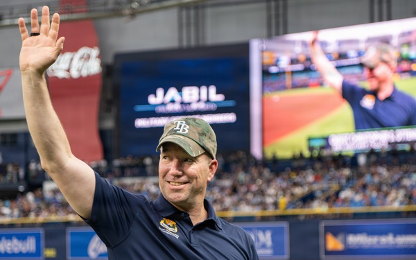 MacDill leaders recognized during Tampa Bay Rays America 250 celebration