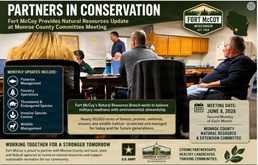 Fort McCoy shares natural resources accomplishments during June 2026 Monroe County committee meeting