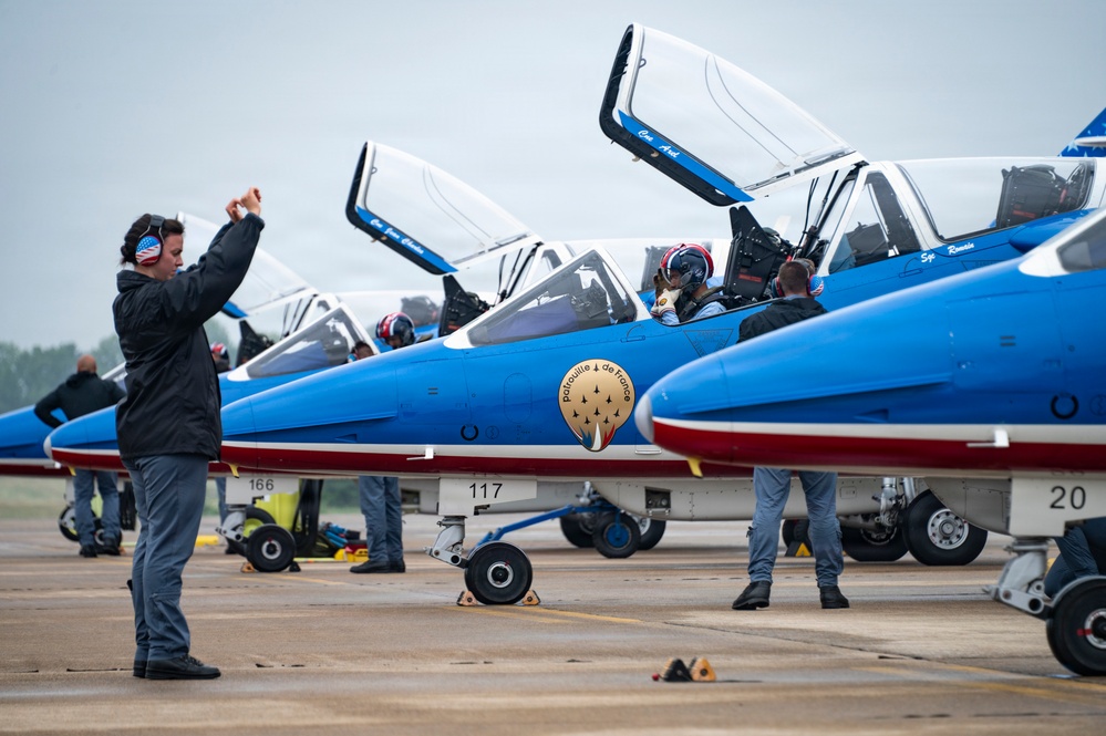 Patrouille de France pilots team up with FIFA 2026 hosts at Joint Base Andrews