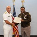 U.S. Navy Admiral Presents Defense Superior Service Medal to Army Colonel