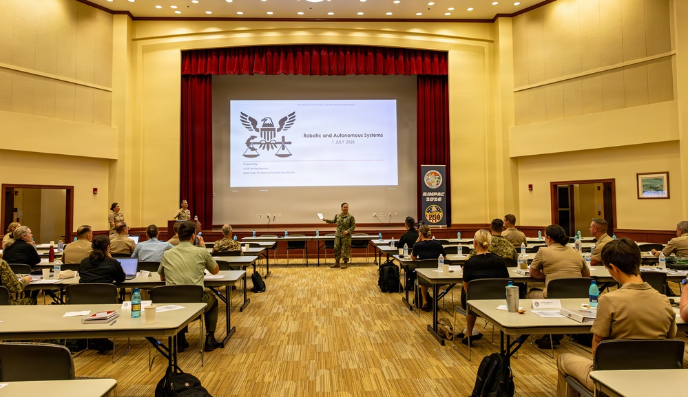 3rd Fleet DCOM Attends Legal Symposium during RIMPAC 26