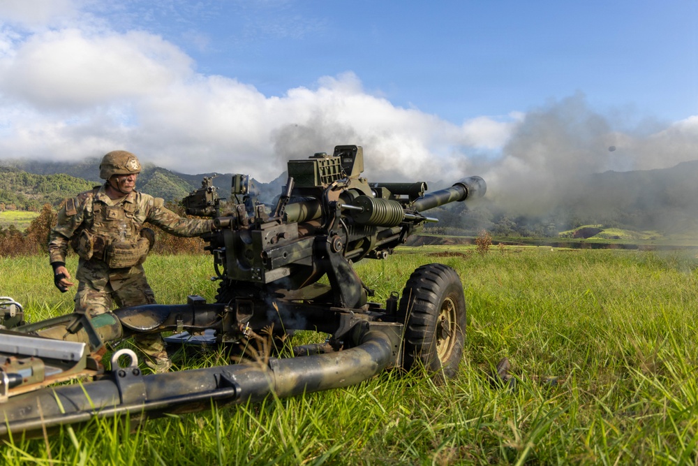 Bravo Battery Delivers Firepower - Howitzer Live Fire