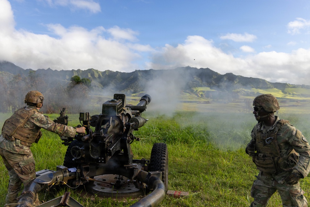 Bravo Battery Delivers Firepower - Howitzer Live Fire
