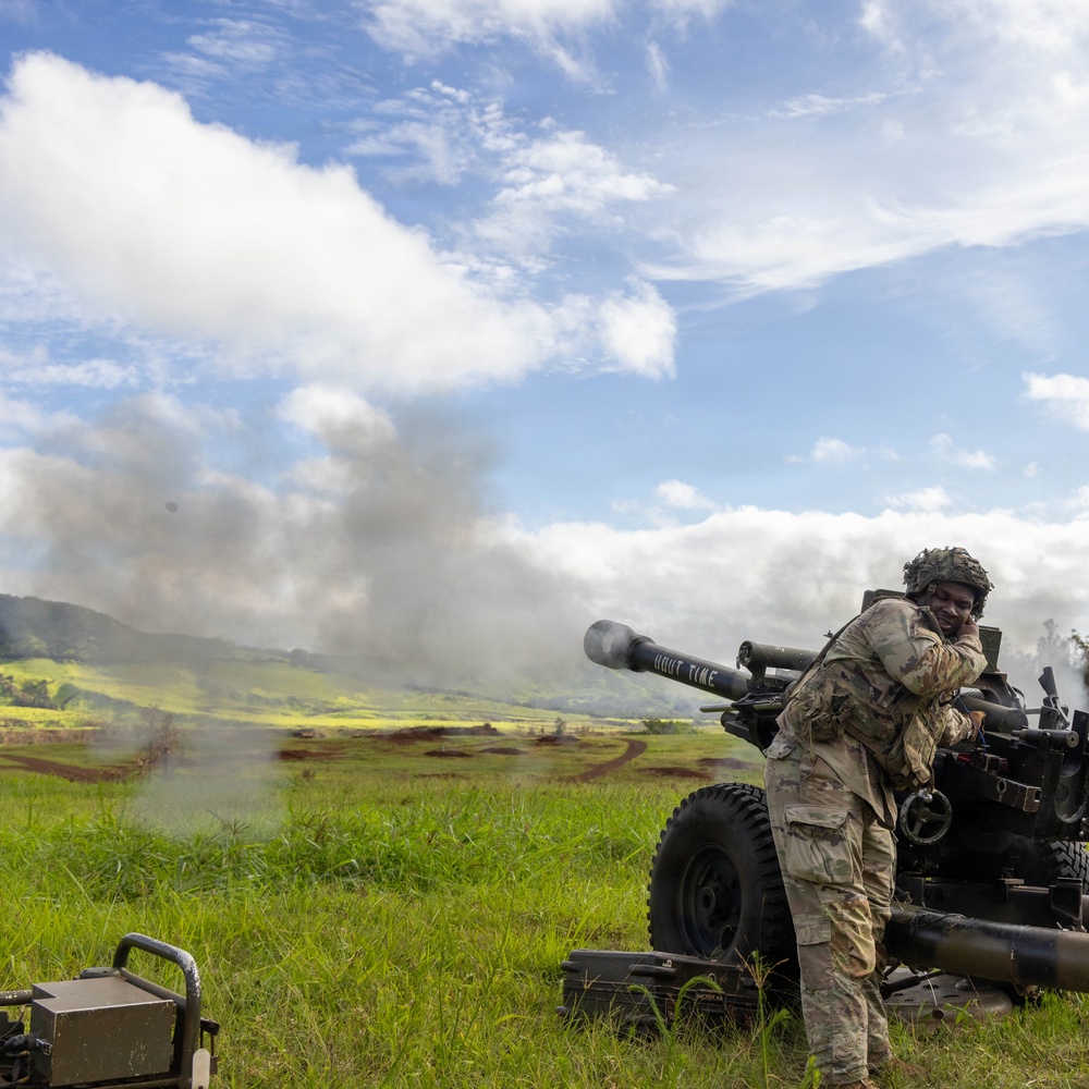 Bravo Battery Delivers Firepower - Howitzer Live Fire