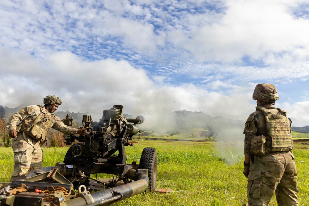 Bravo Battery Delivers Firepower - Howitzer Live Fire