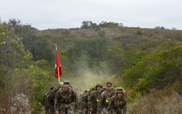 1st MLG Marines and Sailors celebrate unit birthday with a 5k Hike