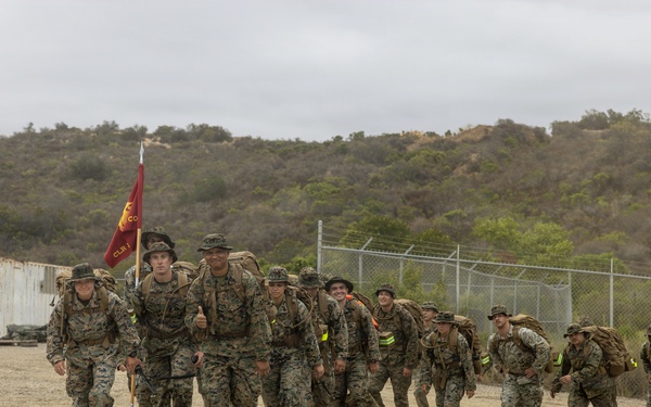 1st MLG Marines and Sailors celebrate unit birthday with a 5k Hike