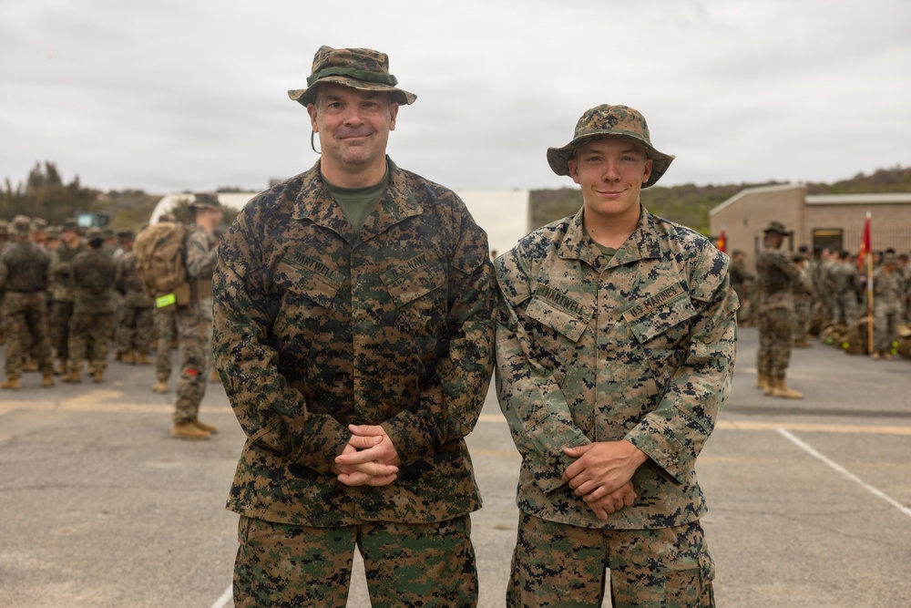 1st MLG Marines and Sailors celebrate unit birthday with a 5k Hike