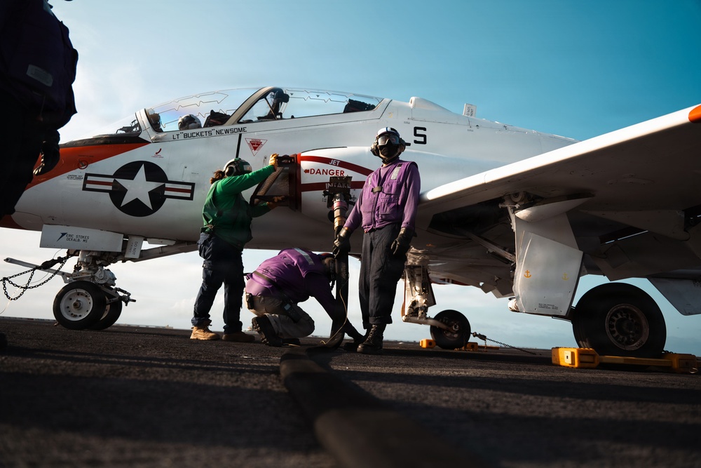 IKE conducts carrier qualifications with CNATRA