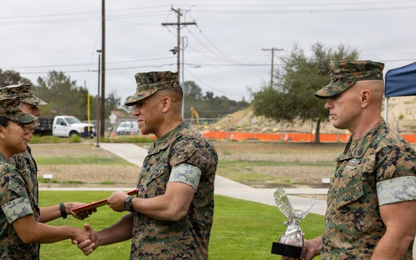 1st MLG recognizes Marines and Sailors during quarterly awards ceremony