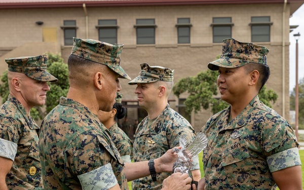 1st MLG recognizes Marines and Sailors during quarterly awards ceremony