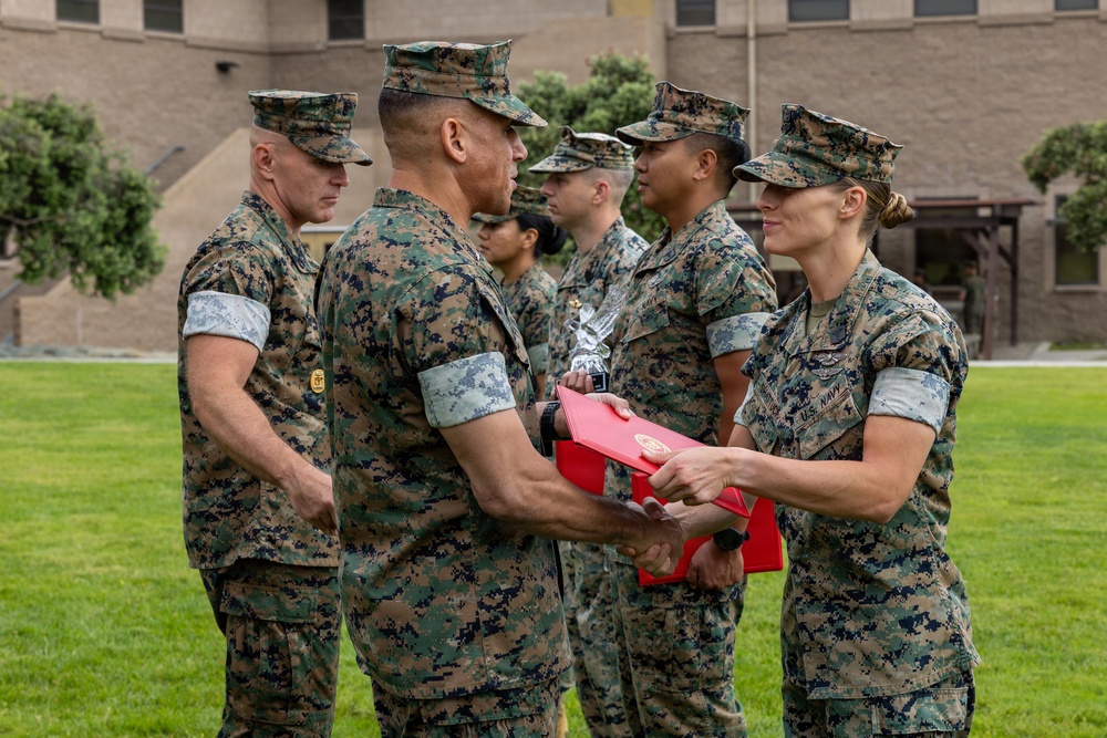 1st MLG recognizes Marines and Sailors during quarterly awards ceremony