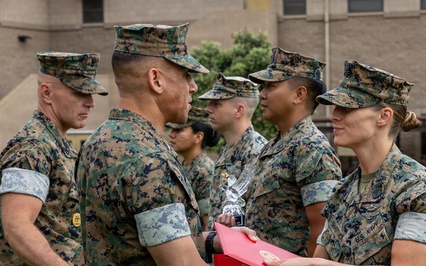 1st MLG recognizes Marines and Sailors during quarterly awards ceremony