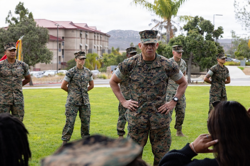 1st MLG recognizes Marines and Sailors during quarterly awards ceremony