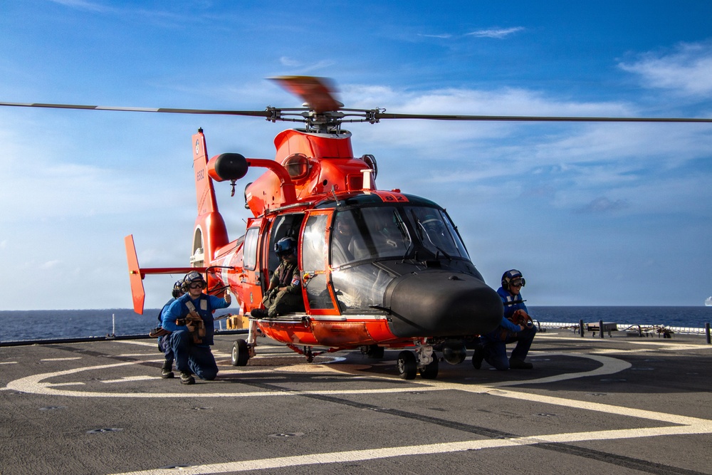 Legend-class national security cutter USCGC Kimball conducts operations in the Pacific and Caribbean Sea during 73-day multi-mission patrol
