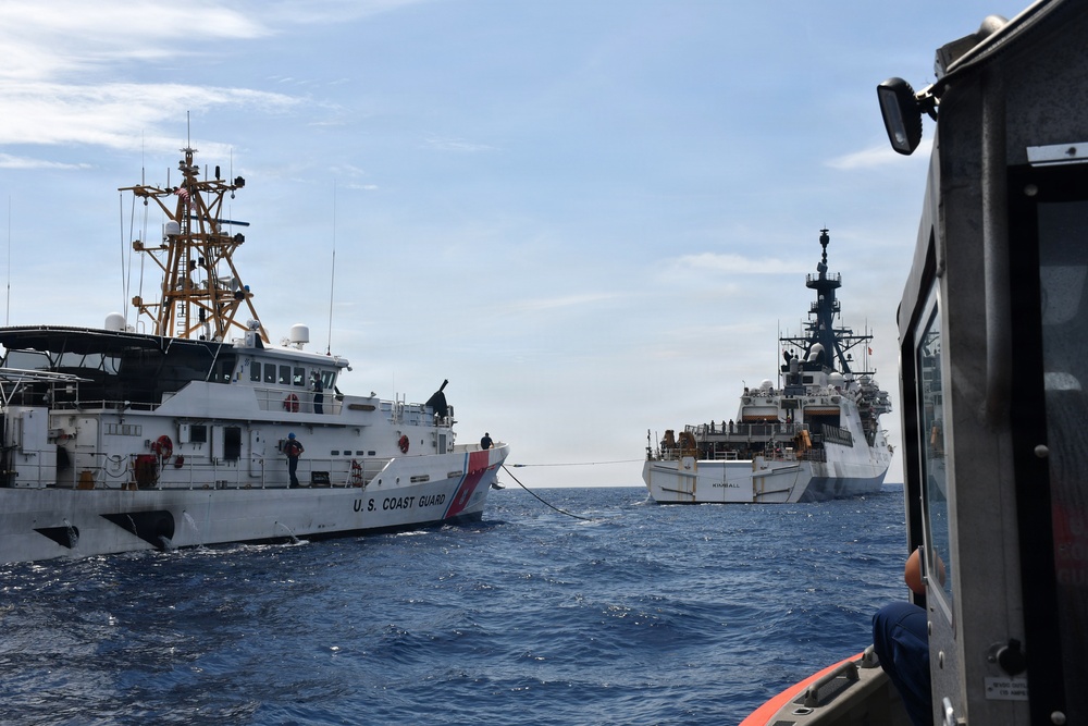 Legend-class national security cutter USCGC Kimball conducts operations in the Pacific and Caribbean Sea during 73-day multi-mission patrol