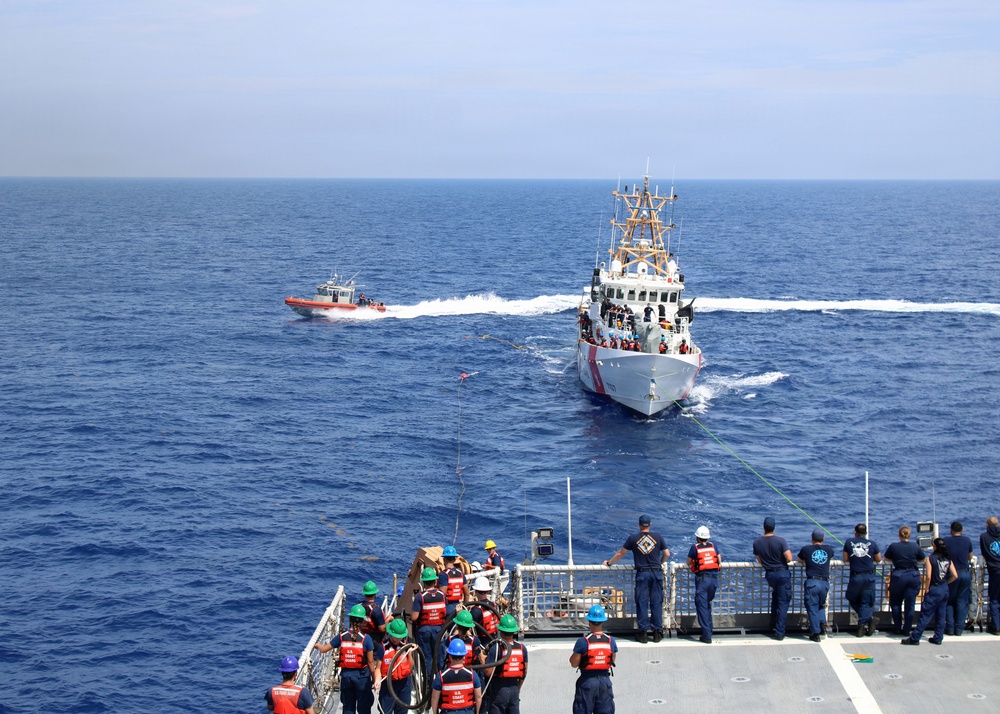 Legend-class national security cutter USCGC Kimball conducts operations in the Pacific and Caribbean Sea during 73-day multi-mission patrol