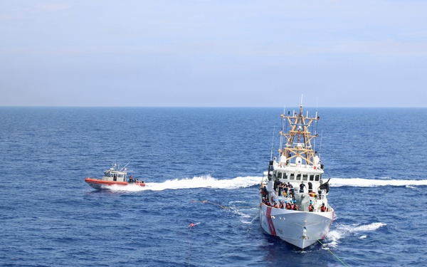 Legend-class national security cutter USCGC Kimball conducts operations in the Pacific and Caribbean Sea during 73-day multi-mission patrol