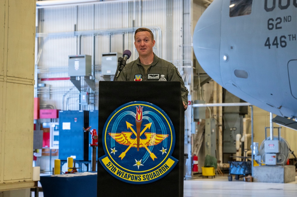 57th Weapons Squadron change of command