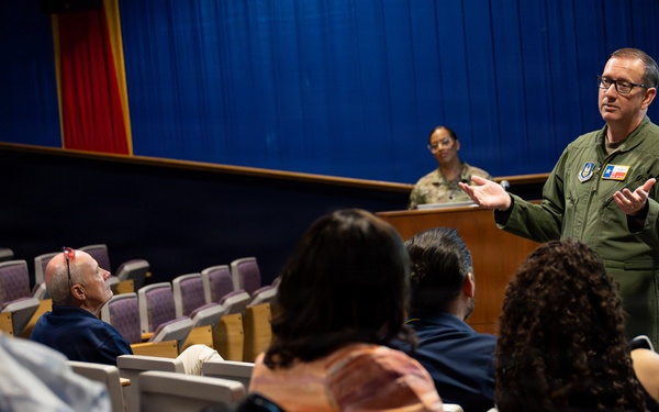 433rd Airlift Wing Connects with Community During C-5M Civic Leader Flight