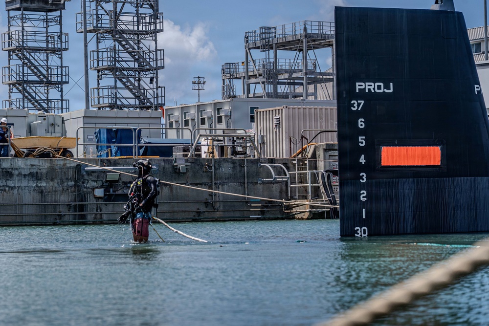 USS Illinois successfully undocks at Pearl Harbor Naval Shipyard