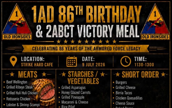 Strike hard, 1AD birthday flyers, 1AD birthday menu