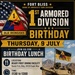 Bulldog, 1AD birthday flyer, 1AD birthday menu