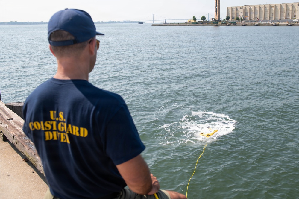 U.S. Coast Guard Dive Team Conducts Underwater Security Sweep for Sail 250