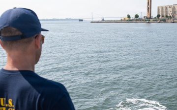 U.S. Coast Guard Dive Team Conducts Underwater Security Sweep for Sail 250